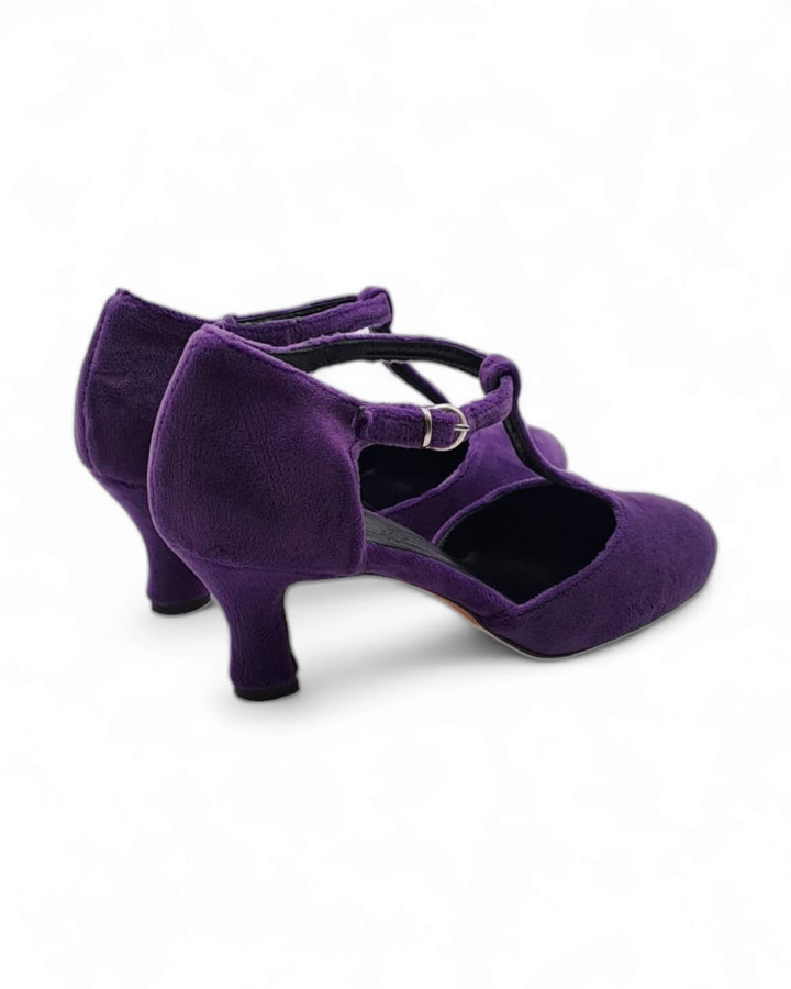 Mary Jane Cinzia Purple Velvet