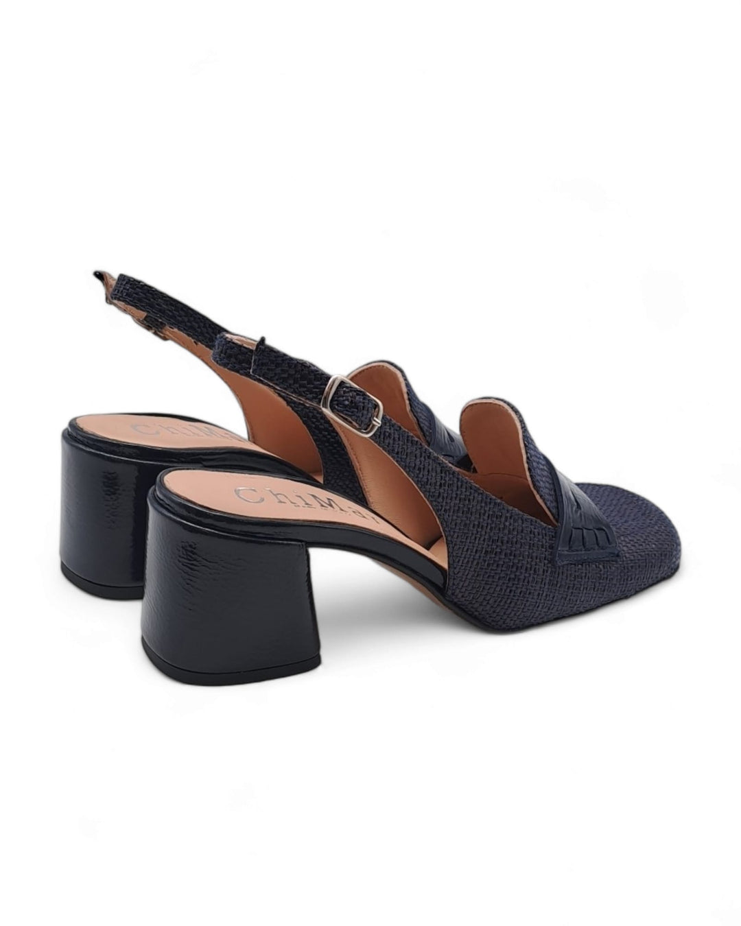 Slingback  Alessia Rafia Blu