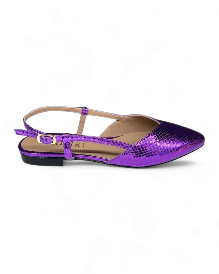 Slingback ChiMar Stampa/Viola