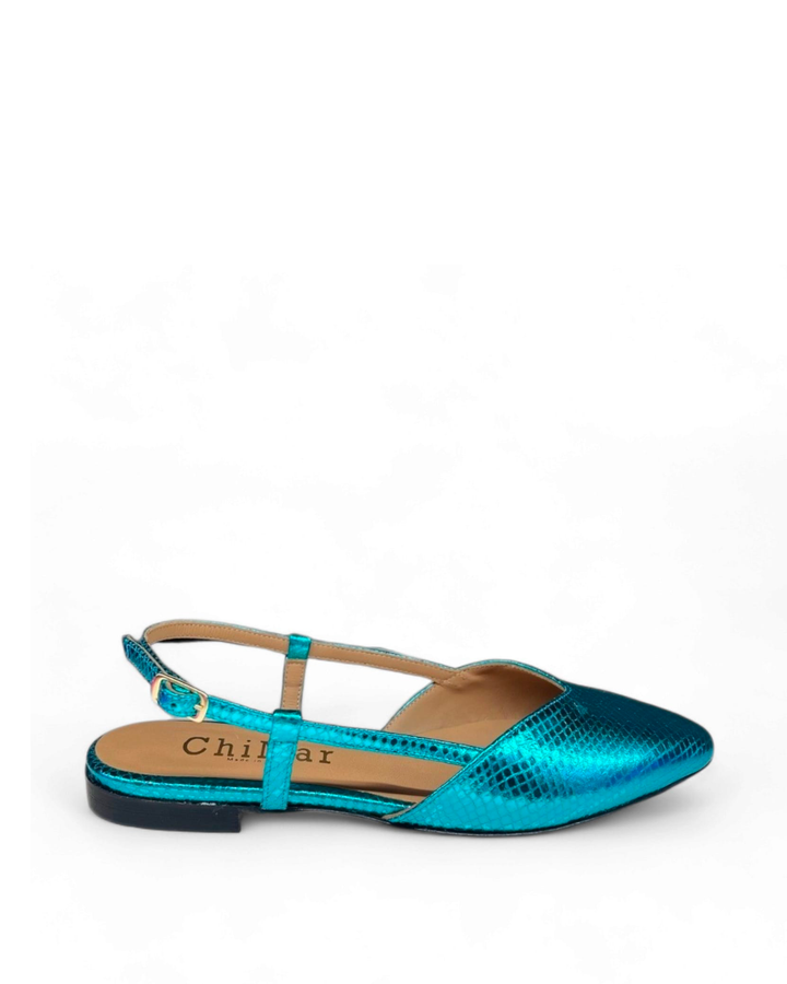 Slingback ChiMar Stampa/Turchese