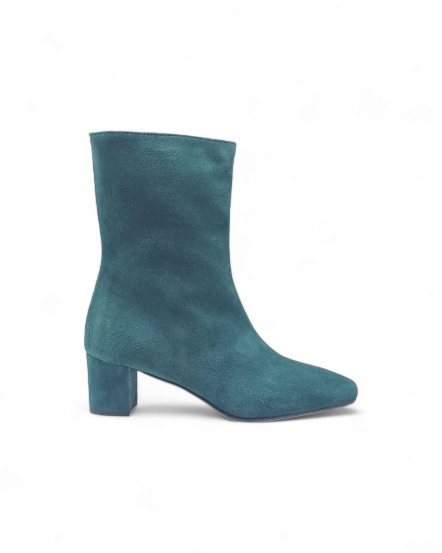 Silvana Ankle Boot in Green Suede