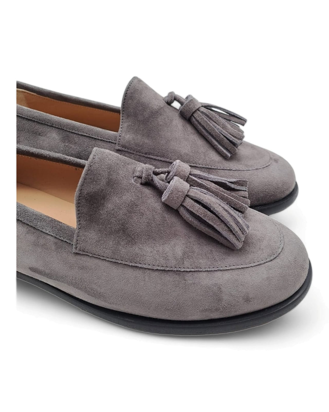 Mocassino Manal  Nappine Camoscio Grigio