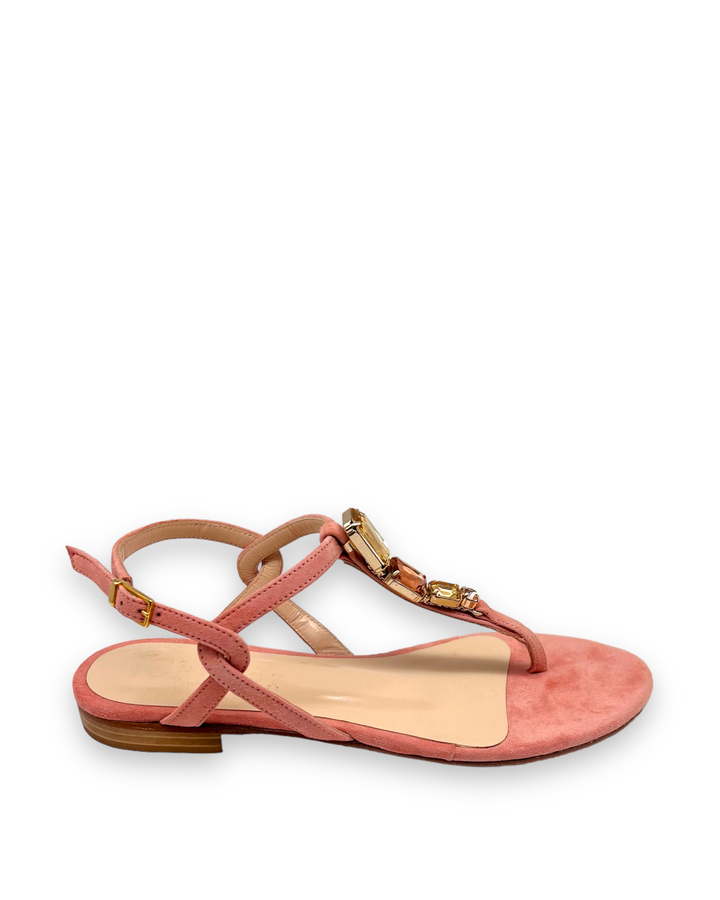 Crystal Pink flip flops