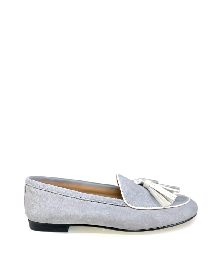 Mocassino Camoscio Grigio/Milk