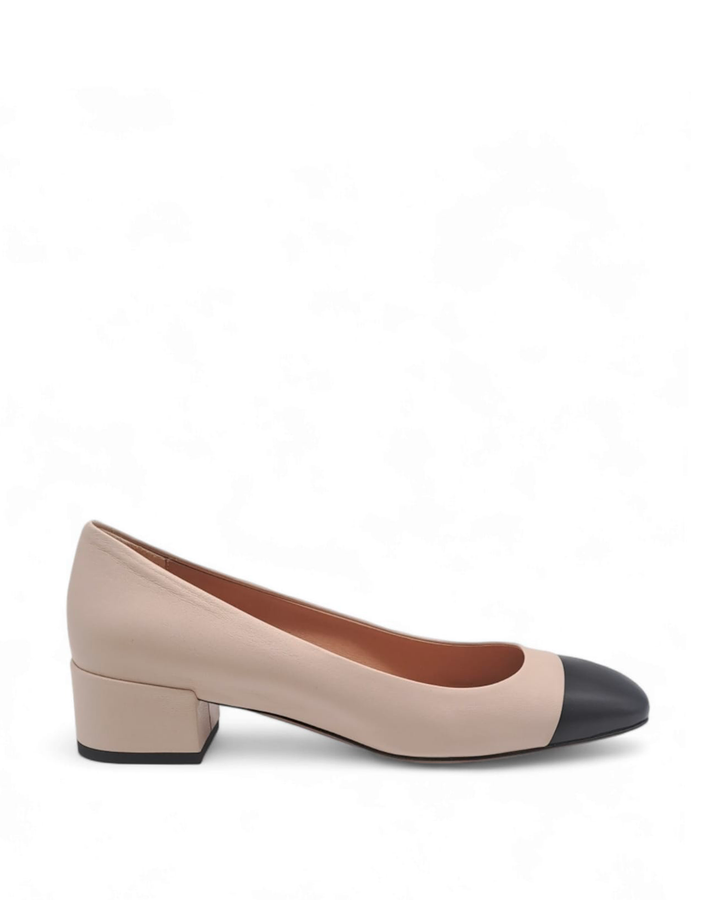 Ballerina Bicolor Nappa nero / Nappa Beige 2500