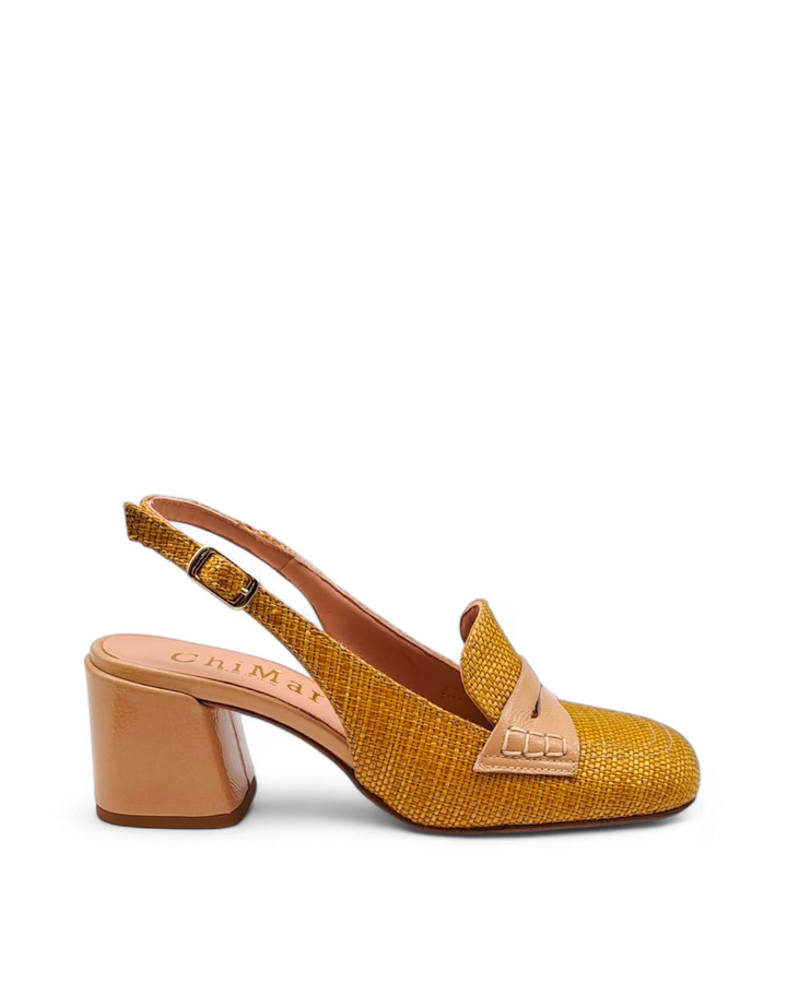 Slingback  Alessia Rafia Mostarda