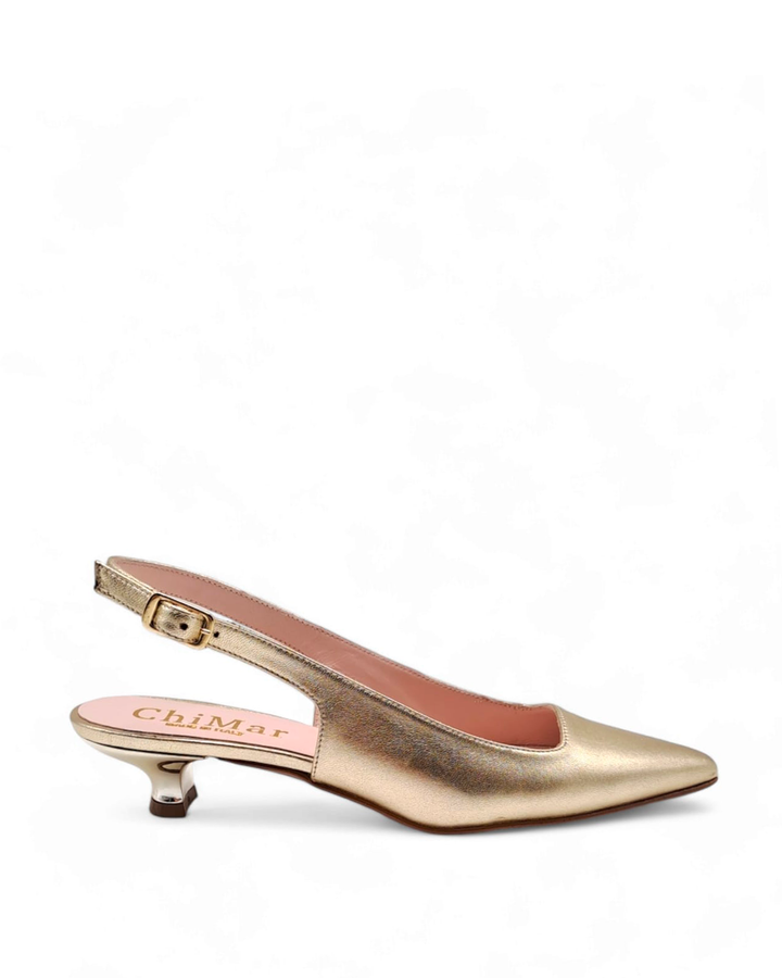 ChiMar Rafia Slingback Beige/Black