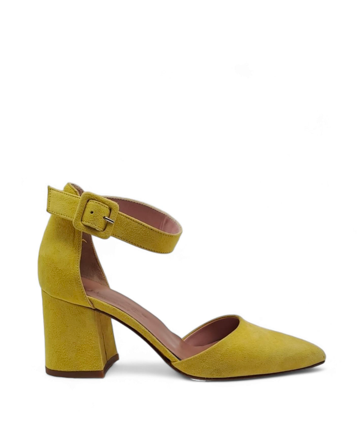 Slingback Camoscio Giallo