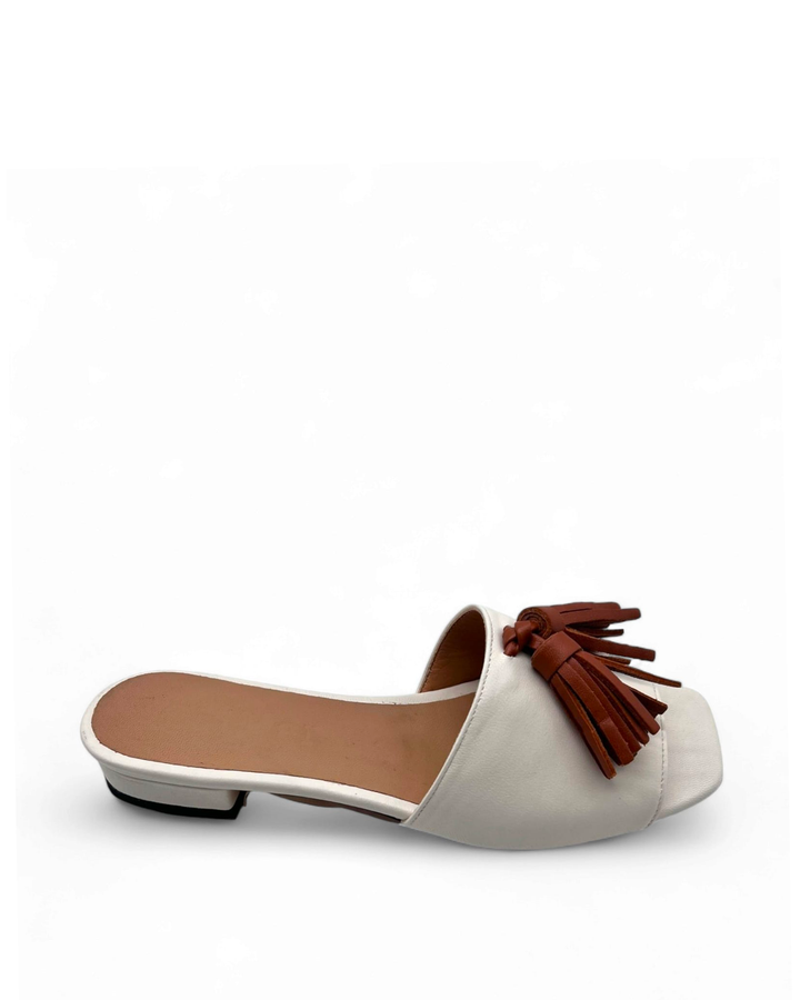 Nappine Milk/Leather slipper