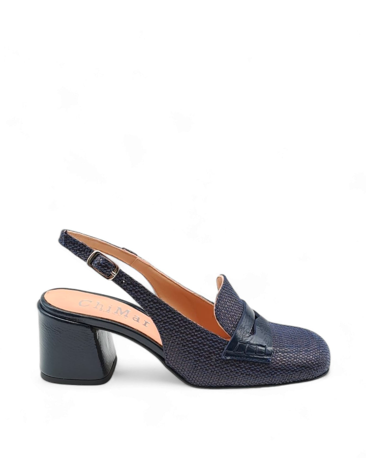 Slingback  Alessia Rafia Blu