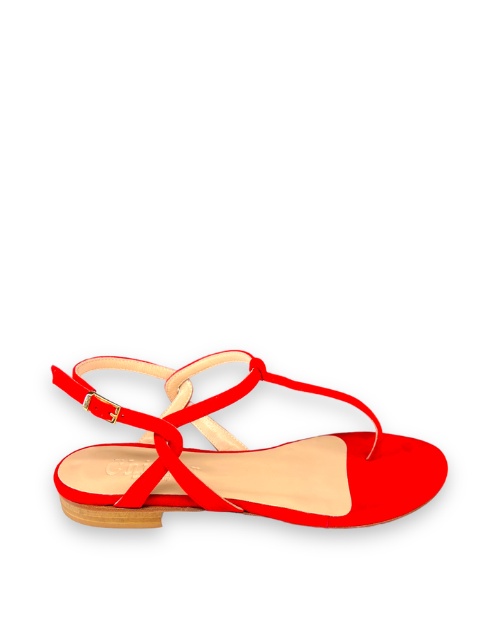 Red PT flip flops