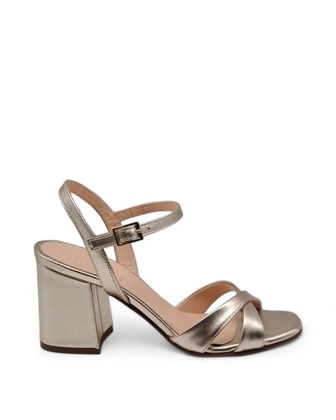 Maren Platinum Laminate Sandal