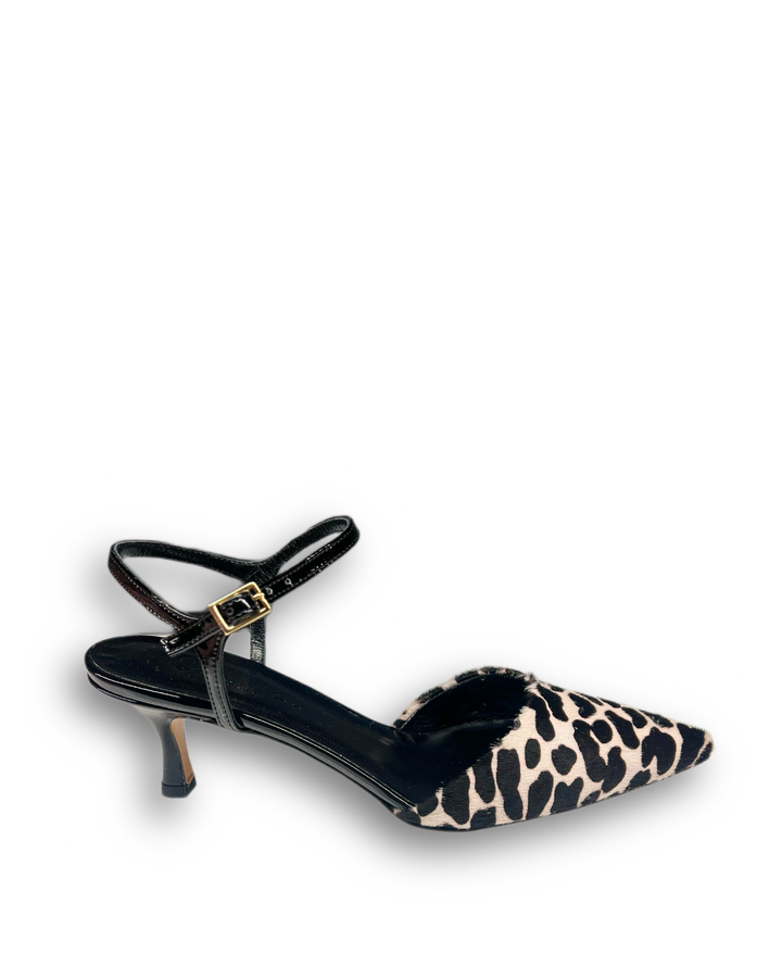 Slingback T5,5 Cav. Pony Bianco/Nero