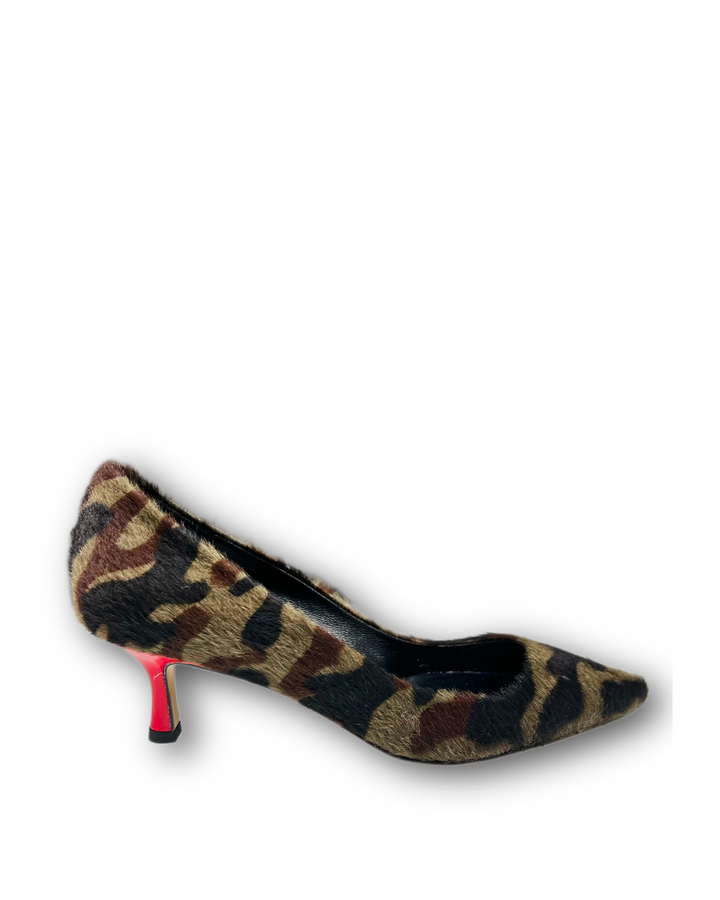 Décolleté Cavallino Camouflage / rosso