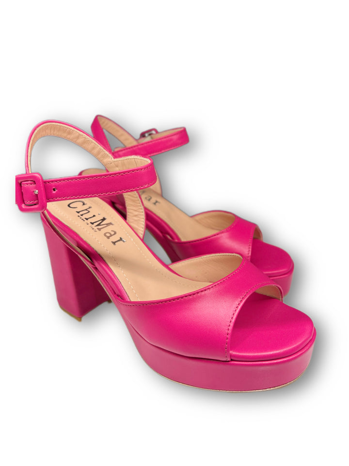 Fuchsia Plateau Sandal