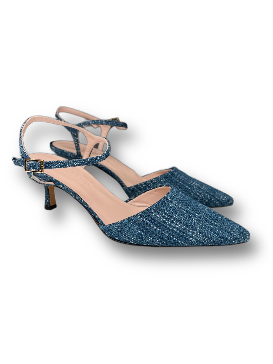 Slingback T5,5 Rafia Blu