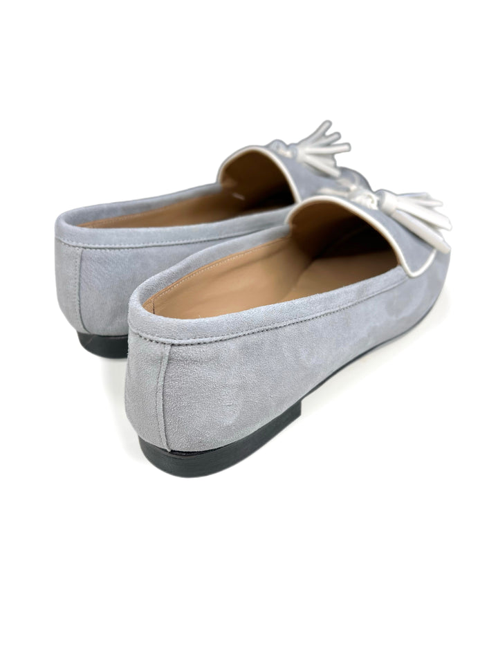 Mocassino Camoscio Grigio/Milk