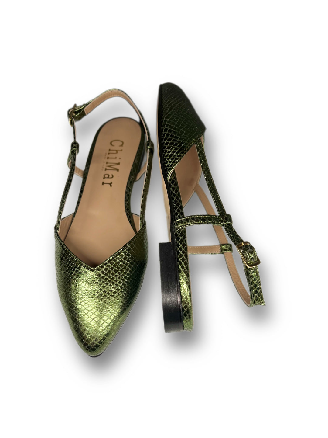 Slingback ChiMar Stampa/Verde