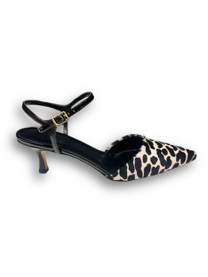 Slingback T5,5 Cav. Pony Bianco/Nero