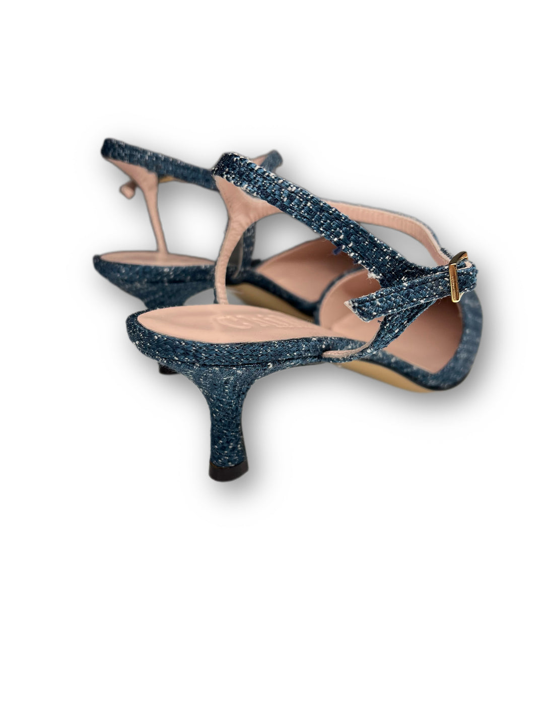 Slingback T5.5 Blue Raffia