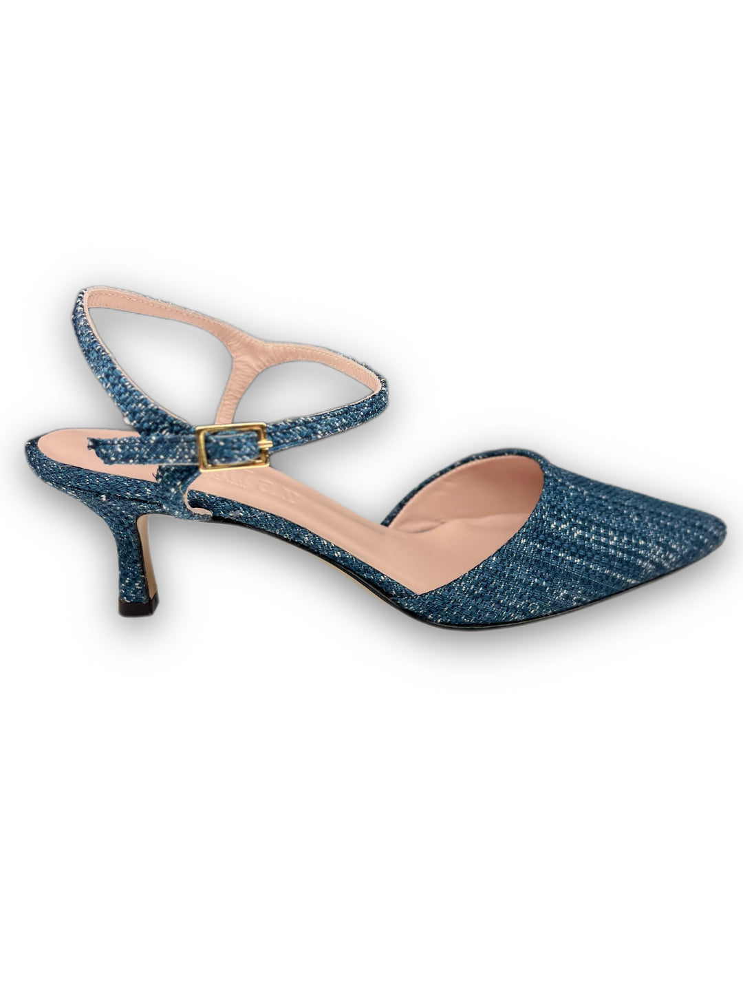 Slingback T5.5 Blue Raffia