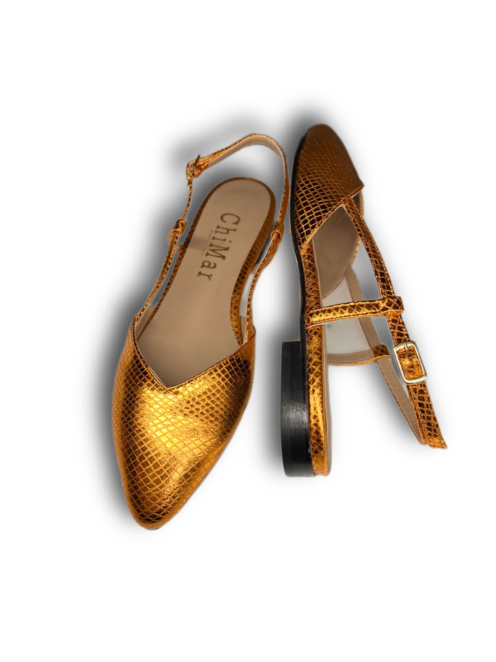 Slingback ChiMar Stampa/Arancio