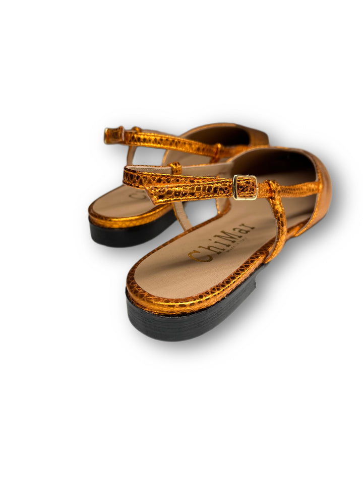 Slingback ChiMar Stampa/Arancio