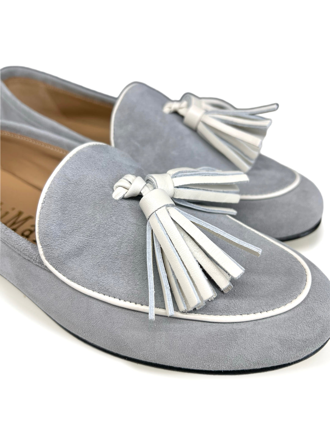 Mocassino Camoscio Grigio/Milk