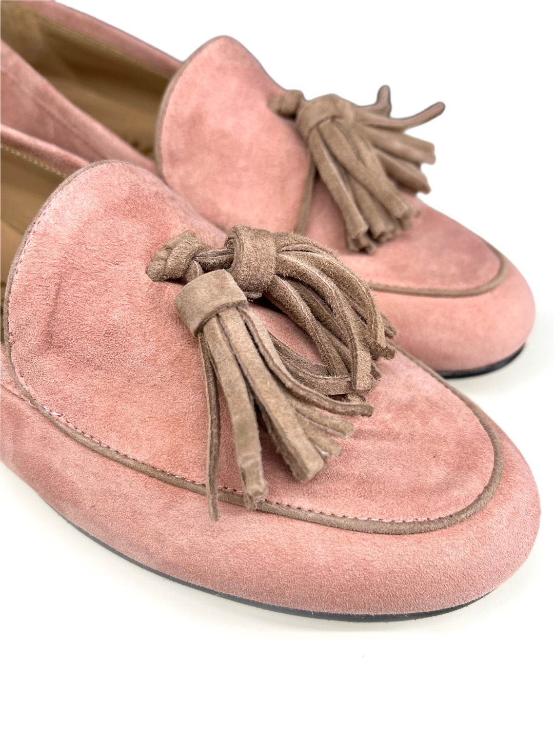 Mocassino Camoscio Rosa/Beige 815