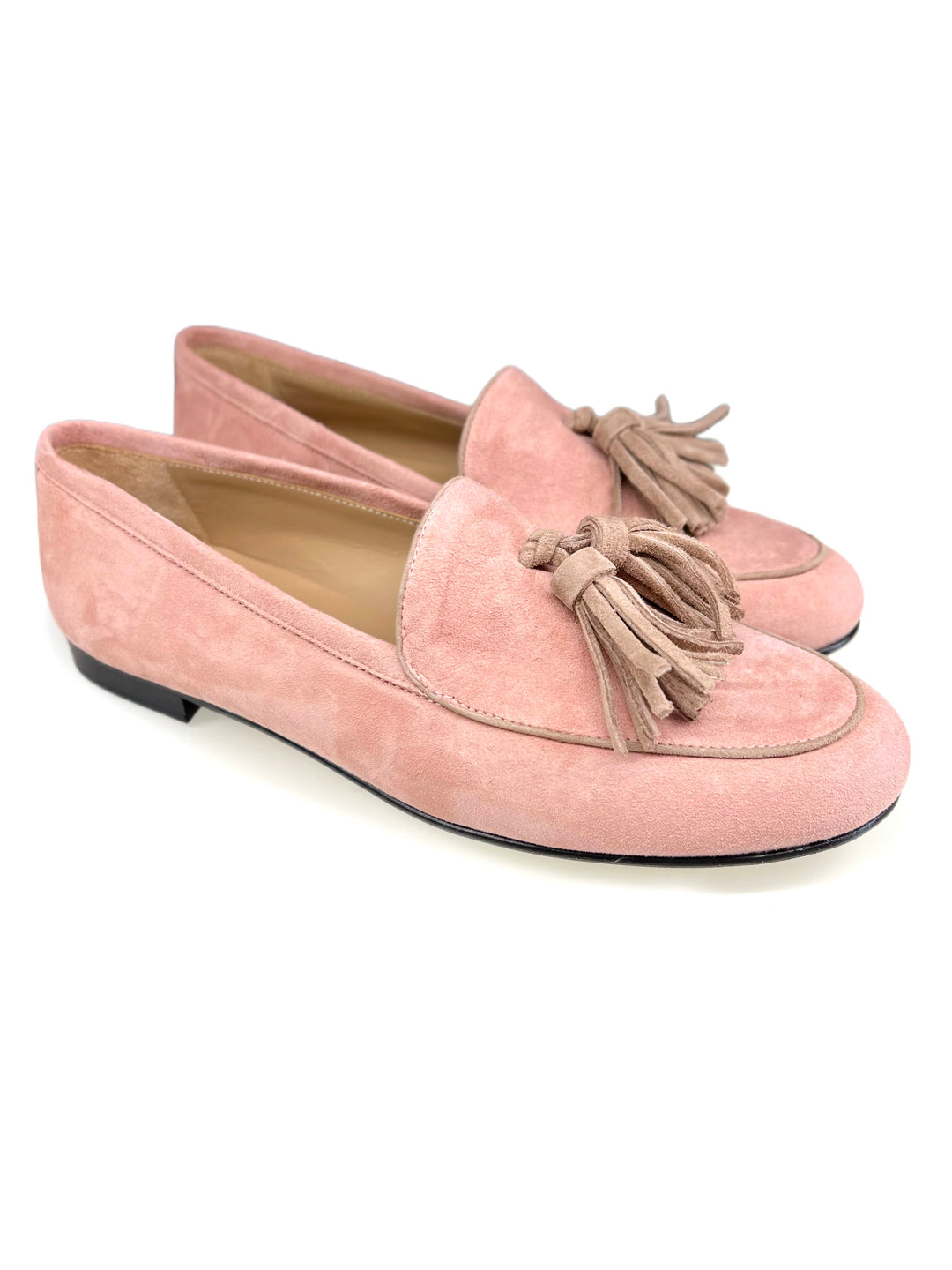 Mocassino Camoscio Rosa/Beige 815