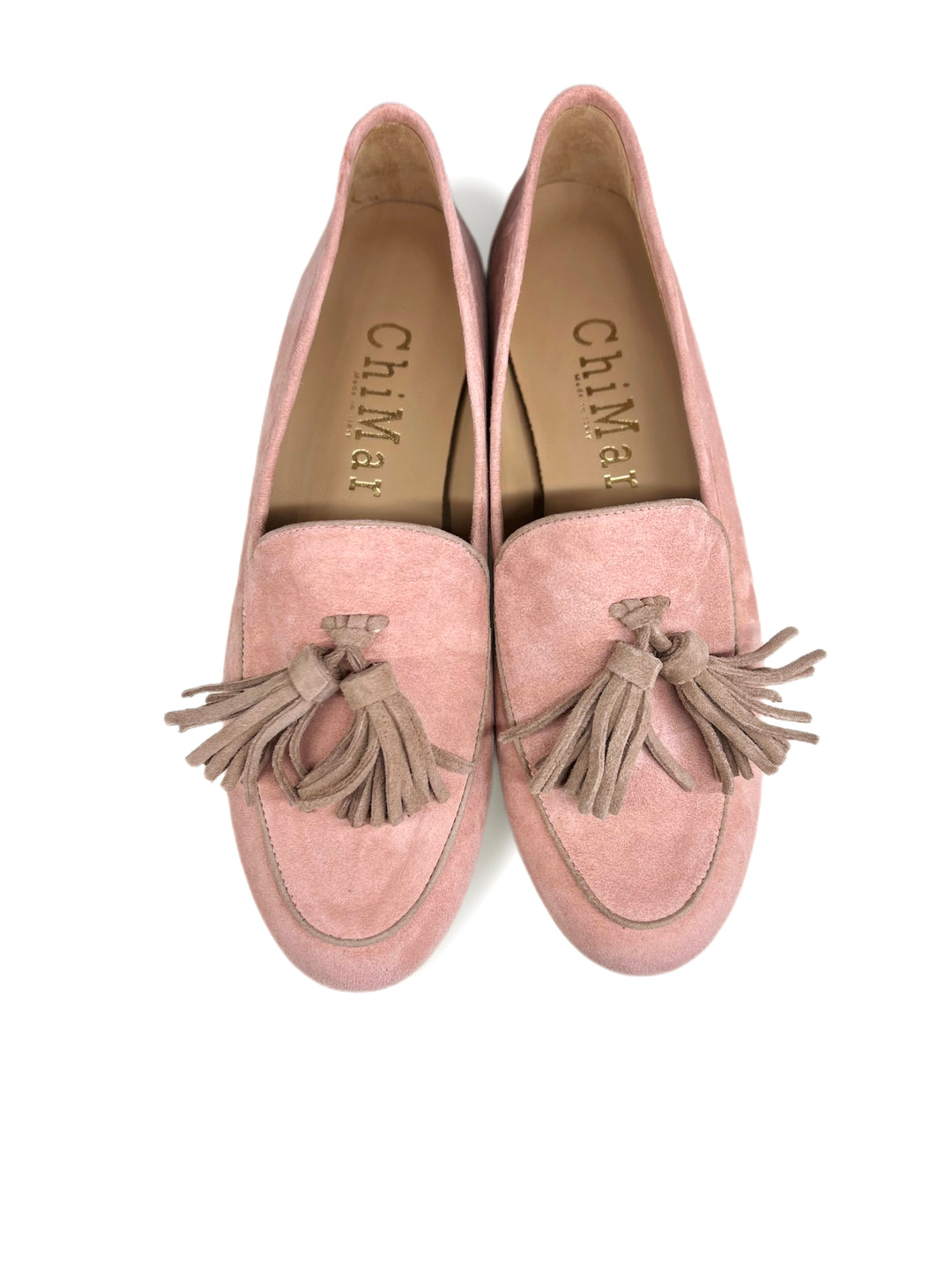 Mocassino Camoscio Rosa/Beige 815