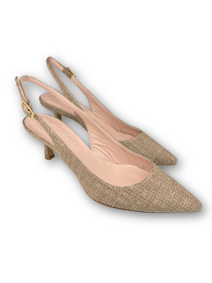 Slingback T5.5 Raffia Beige