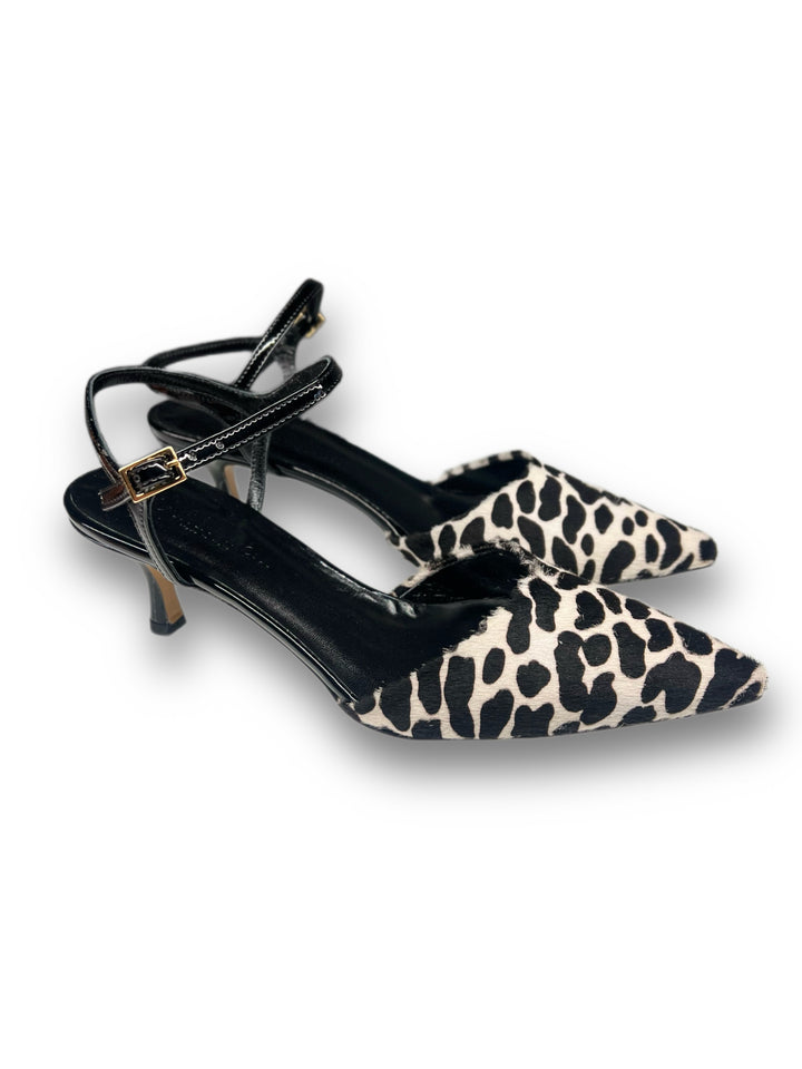 Slingback T5,5 Cav. Pony Bianco/Nero