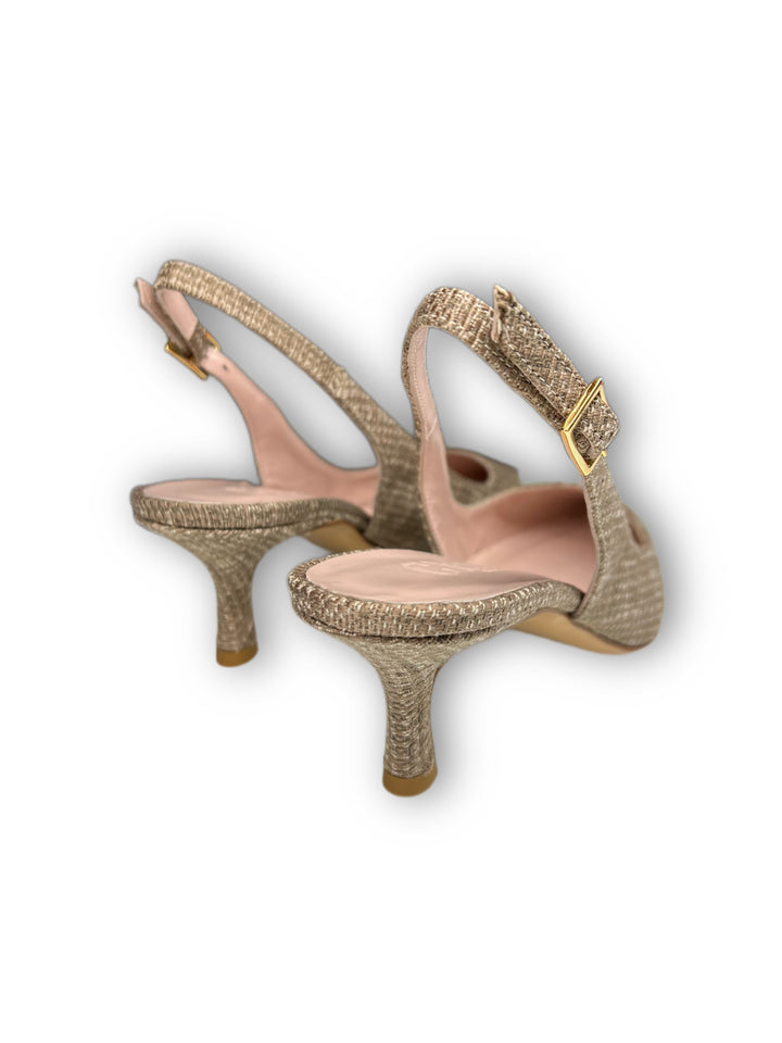 Slingback T5,5 Rafia Beige