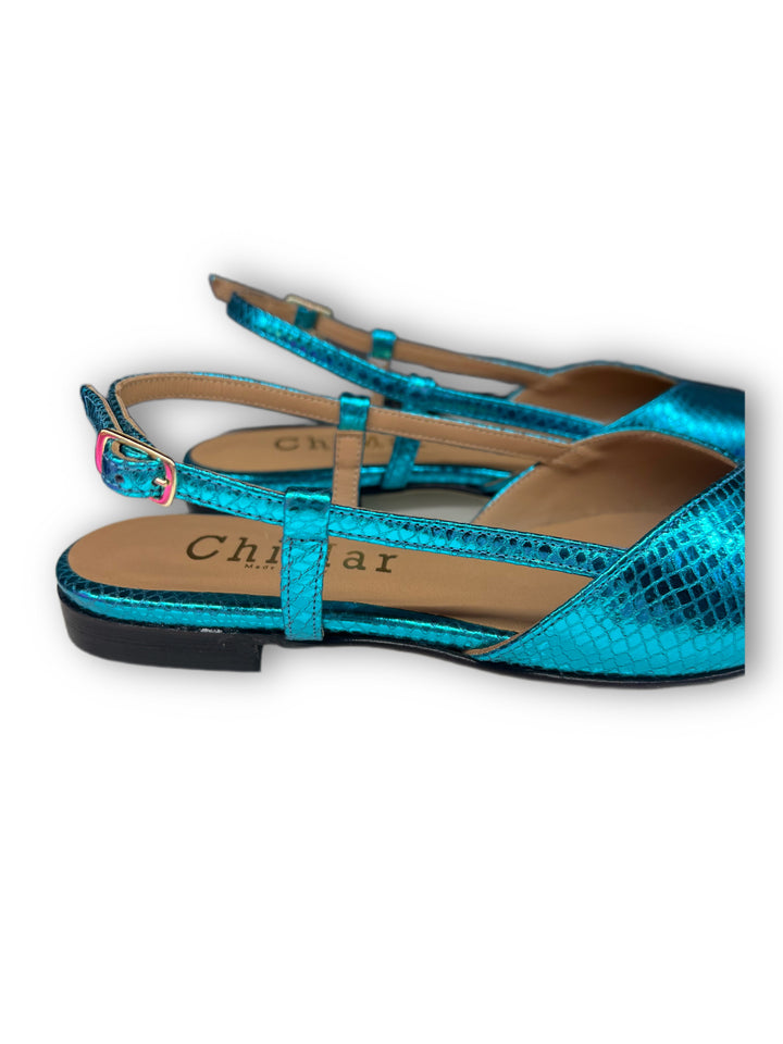 Slingback ChiMar Stampa/Turchese