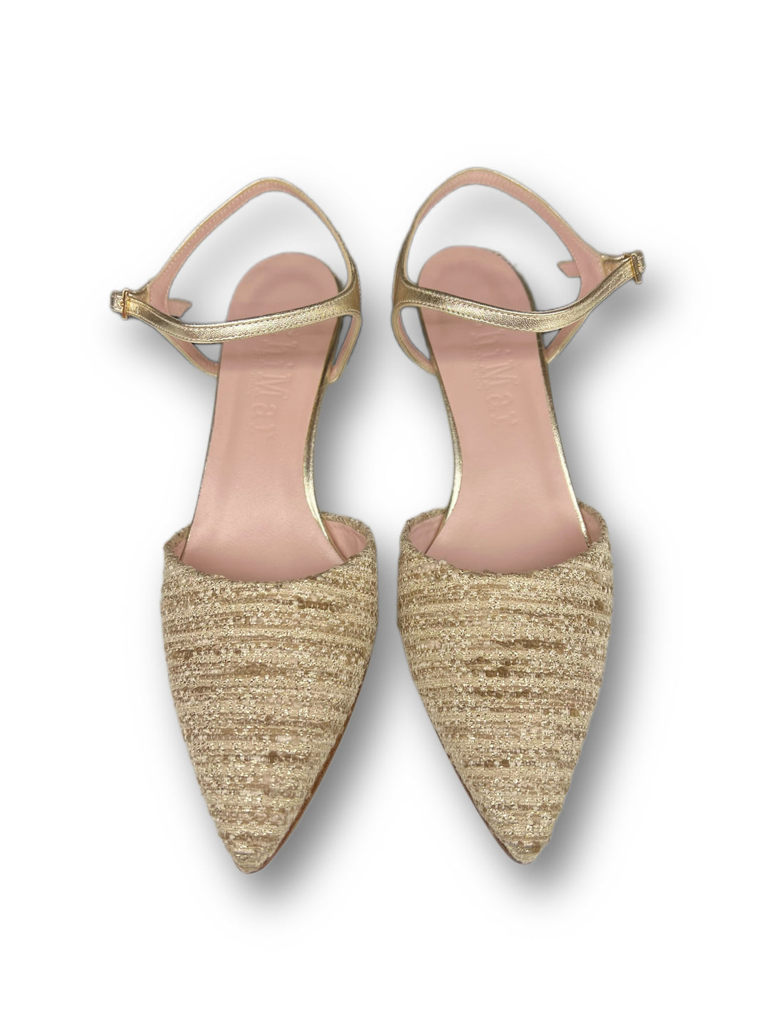 Slingback T5.5 Raffia Platinum