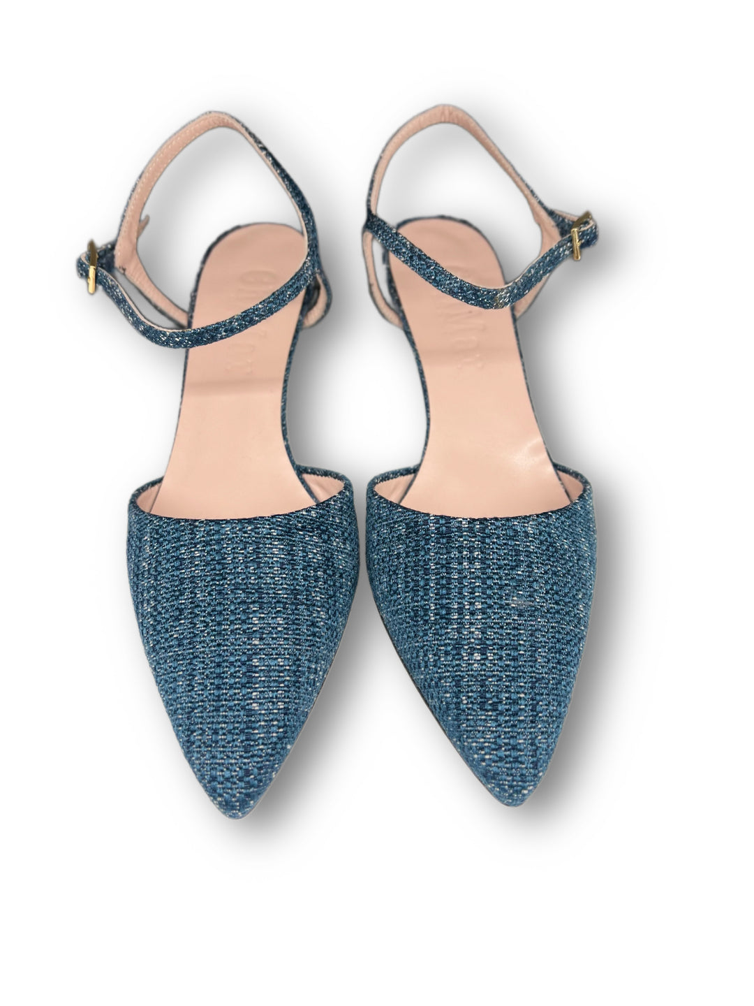 Slingback T5.5 Blue Raffia