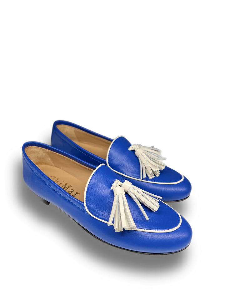 Mocassino Nappa Bluette/Milk