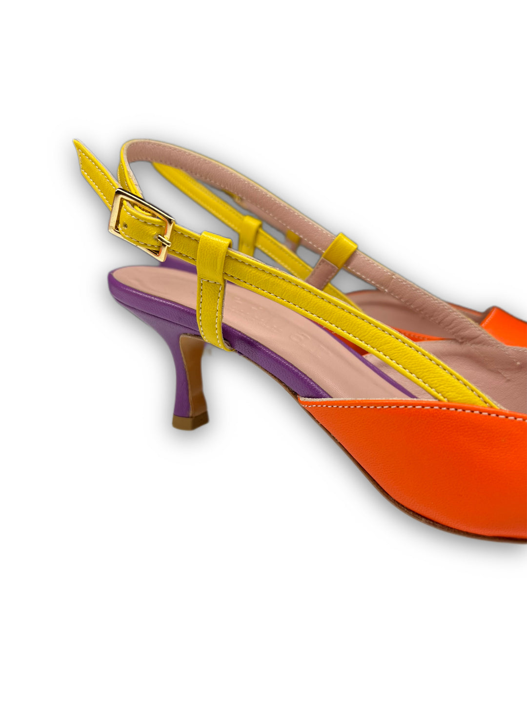 Slingback T5,5 Nappa Orange/Yellow/Purple