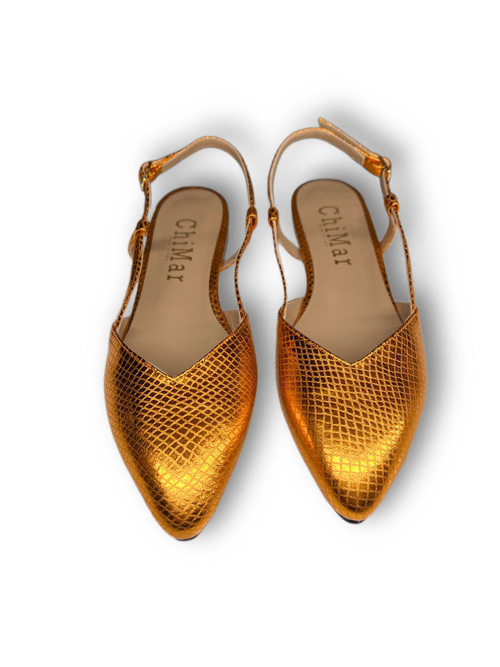 Slingback ChiMar Stampa/Arancio