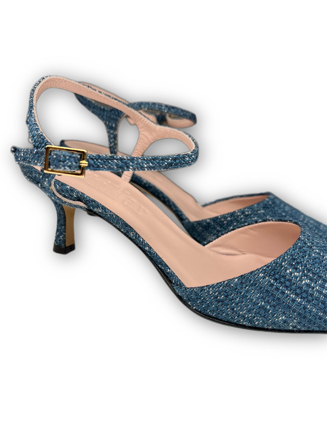 Slingback T5.5 Blue Raffia