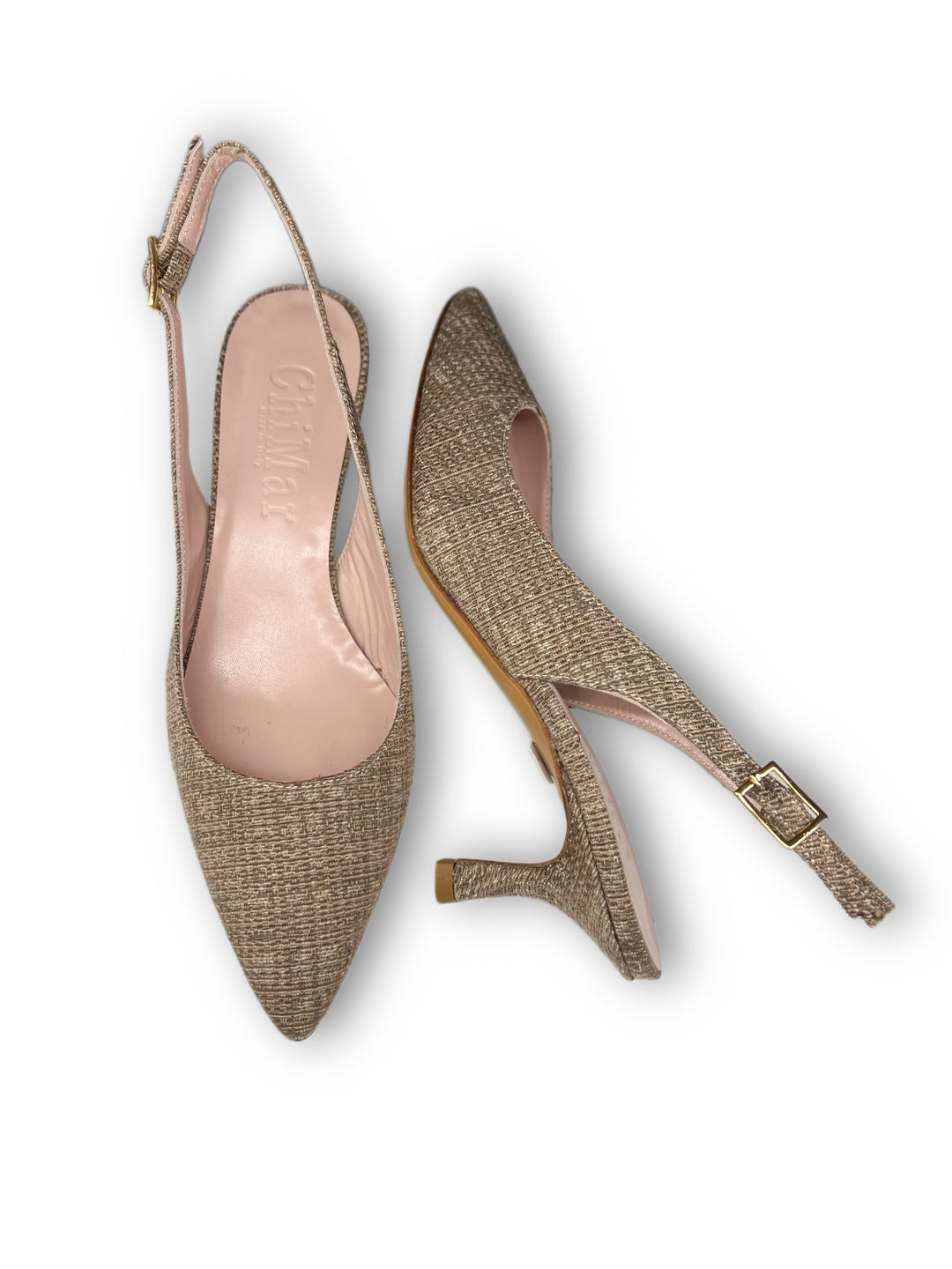 Slingback T5,5 Rafia Beige