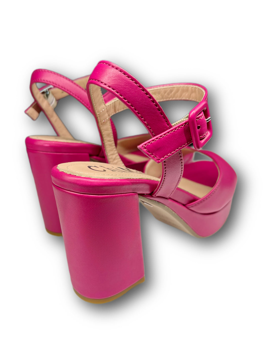 Fuchsia Plateau Sandal