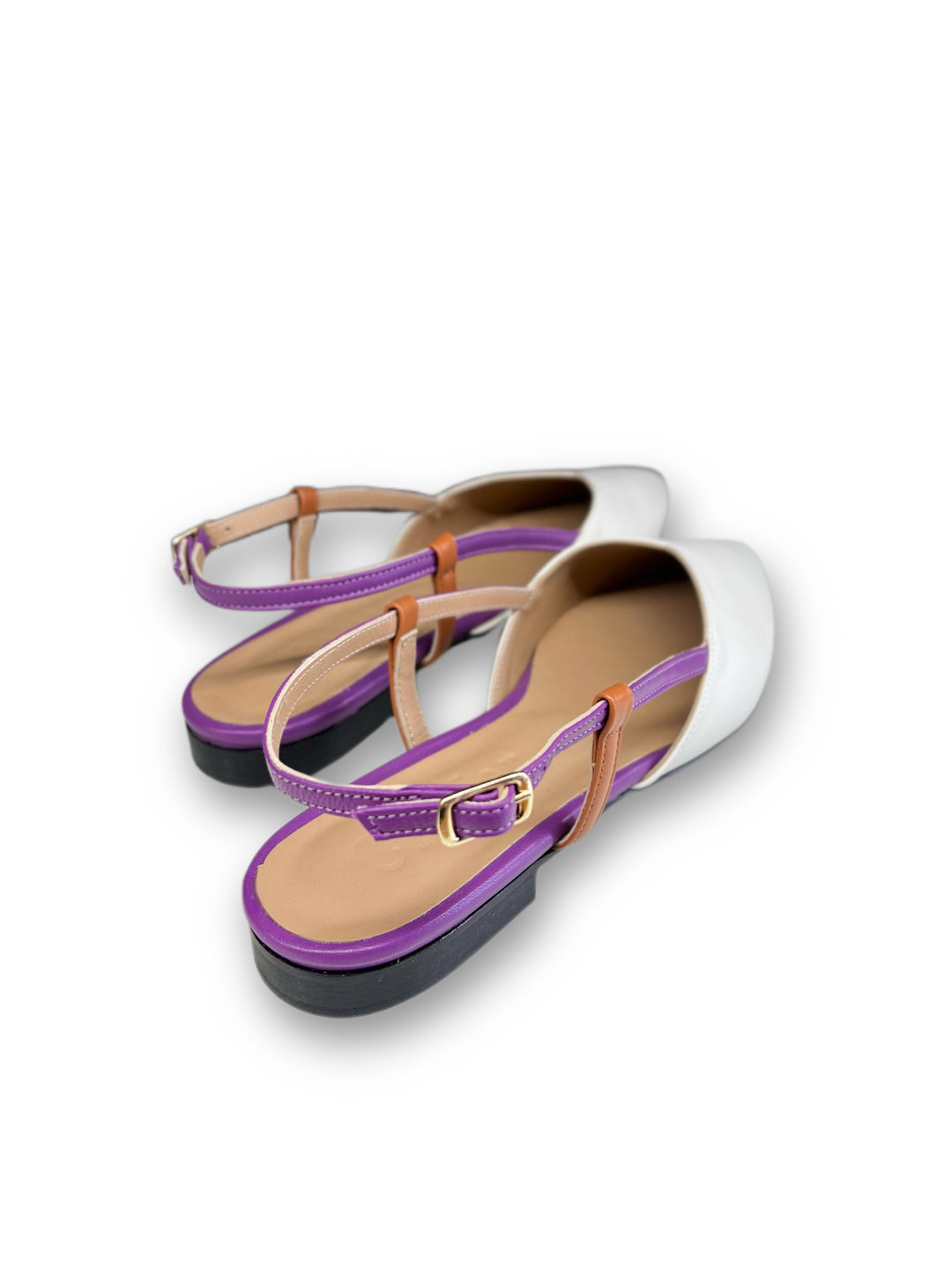 Slingback ChiMar Nappa Milk/Viola/Cuoio