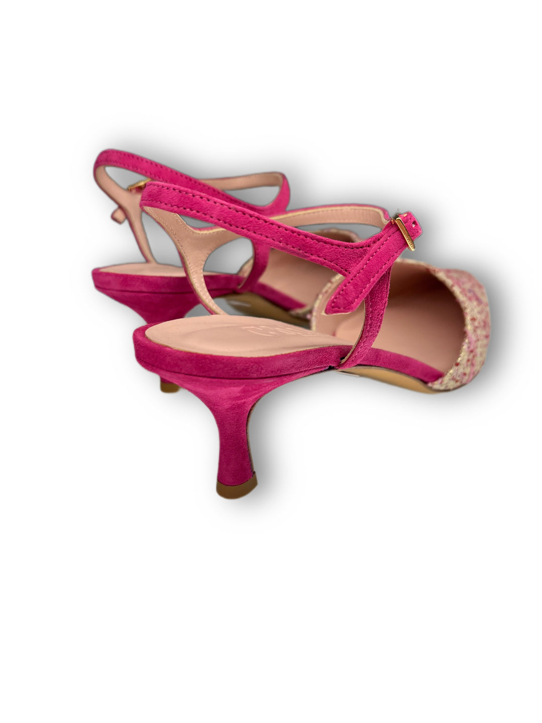 T5.5 Raffia Fuchsia/Fuchsia Suede Slingback