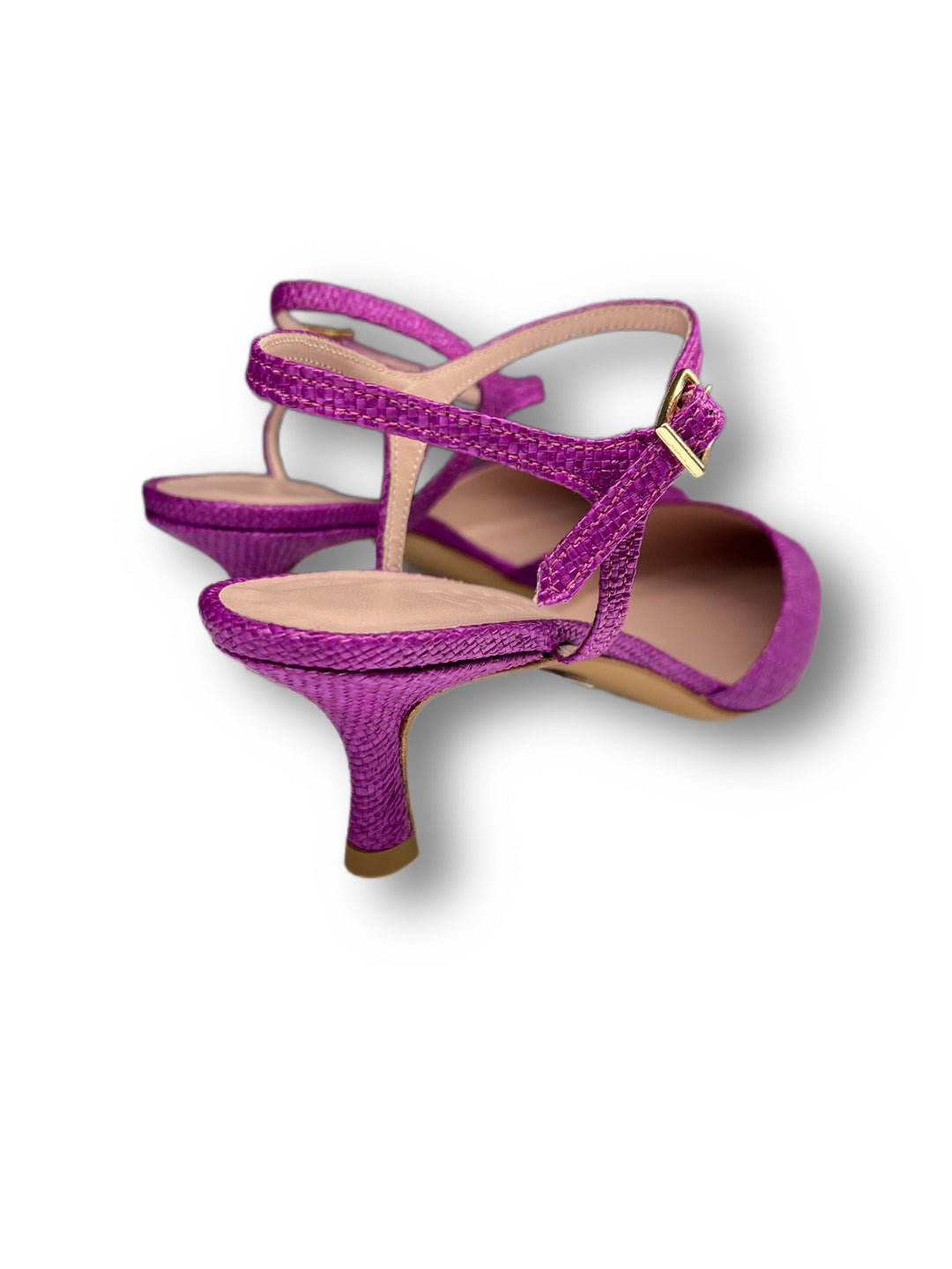 Purple Raffia T5.5 Slingback