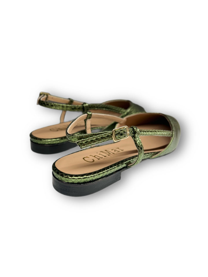 Slingback ChiMar Stampa/Verde