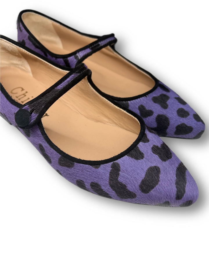 Mary Jane Cavallino Leo Purple/Black