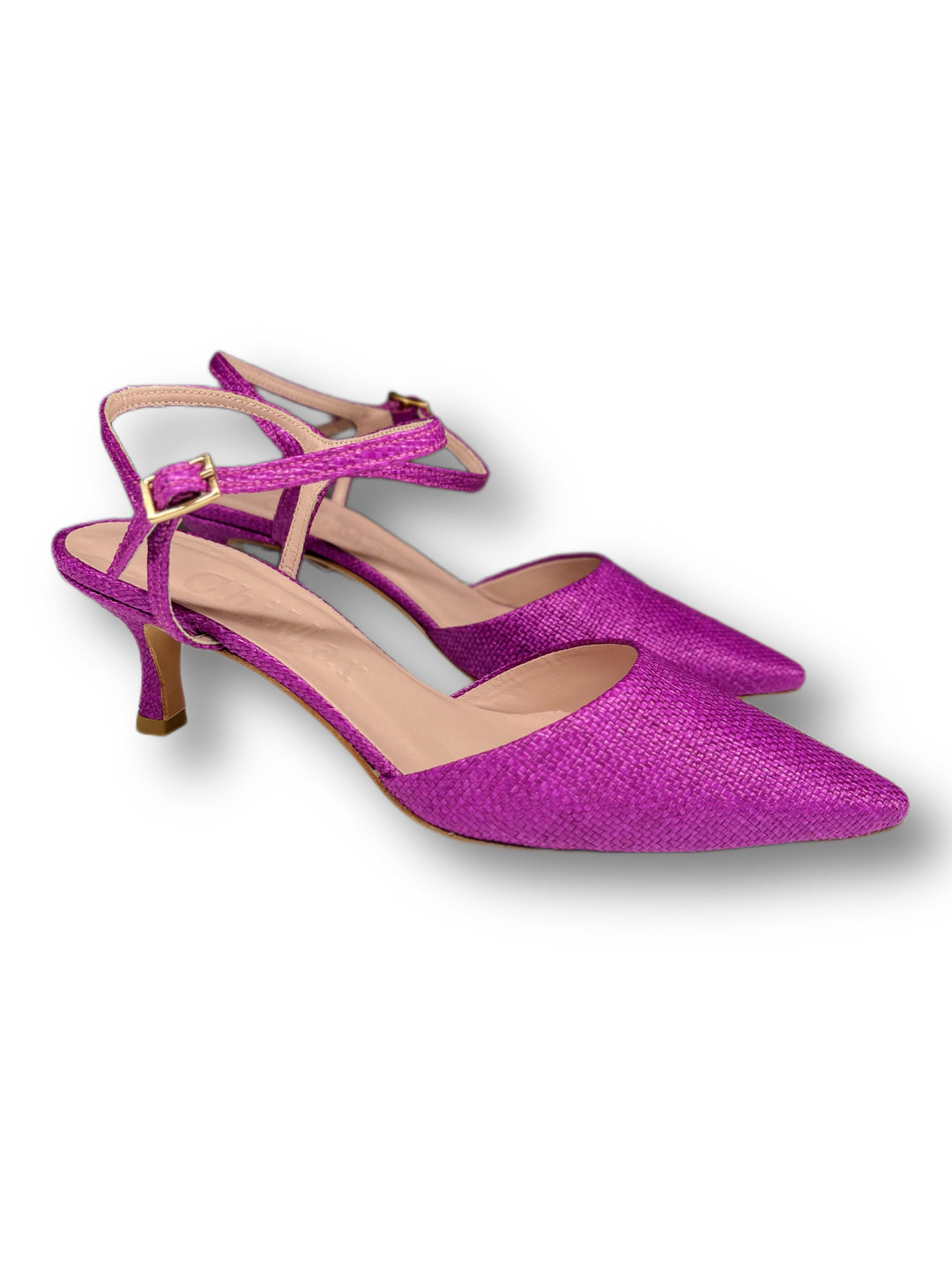 Slingback T5,5 Rafia Viola