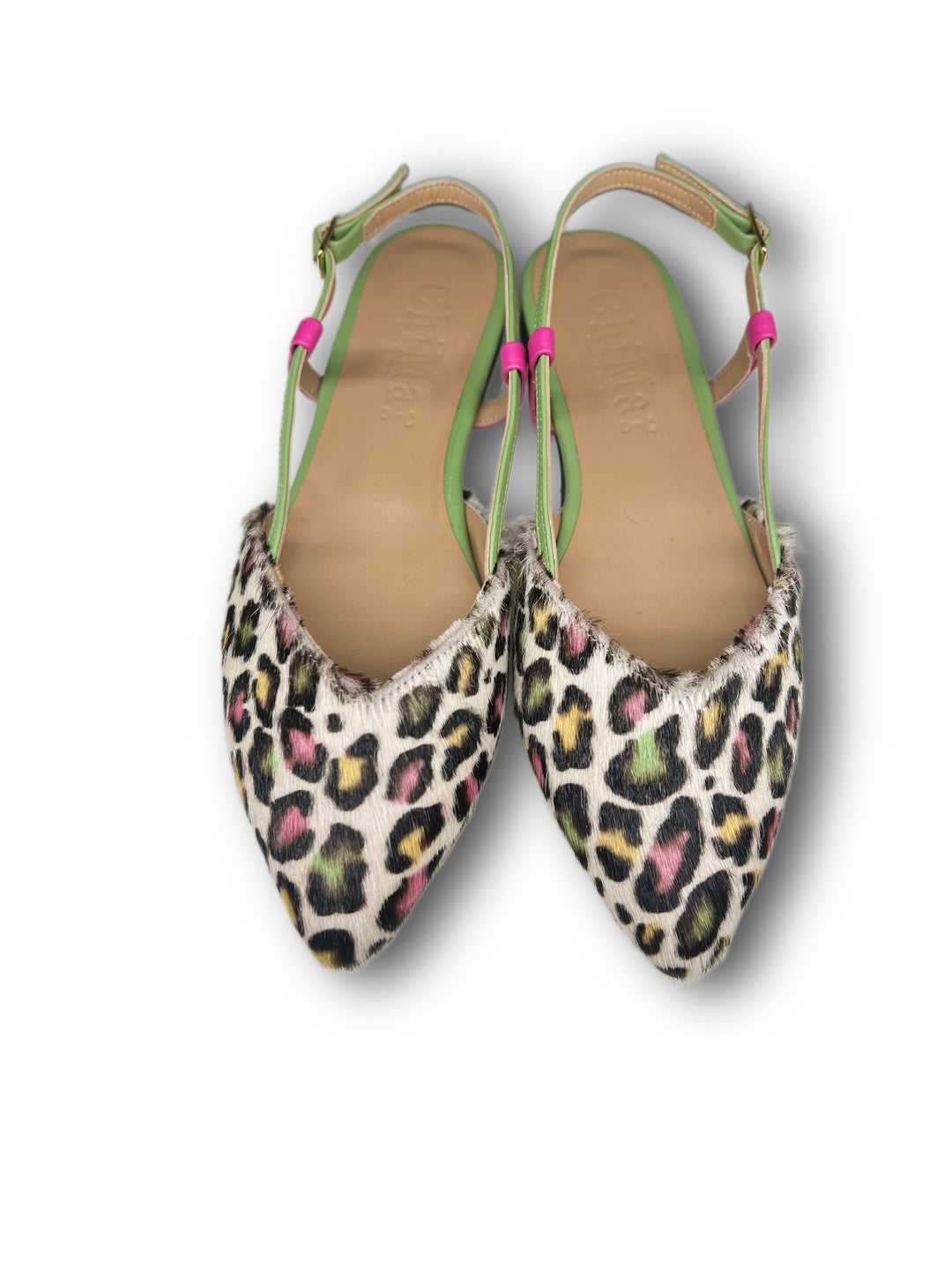 Slingback ChiMar Cavallino maculato multicolor/fucsia/mint